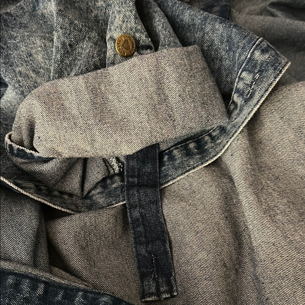 PLUS SIZE LONG JEAN JACKET WITH EMBELLISHMENTS - Picture 7 of 10